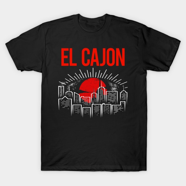 Red Moon El Cajon T-Shirt by flaskoverhand